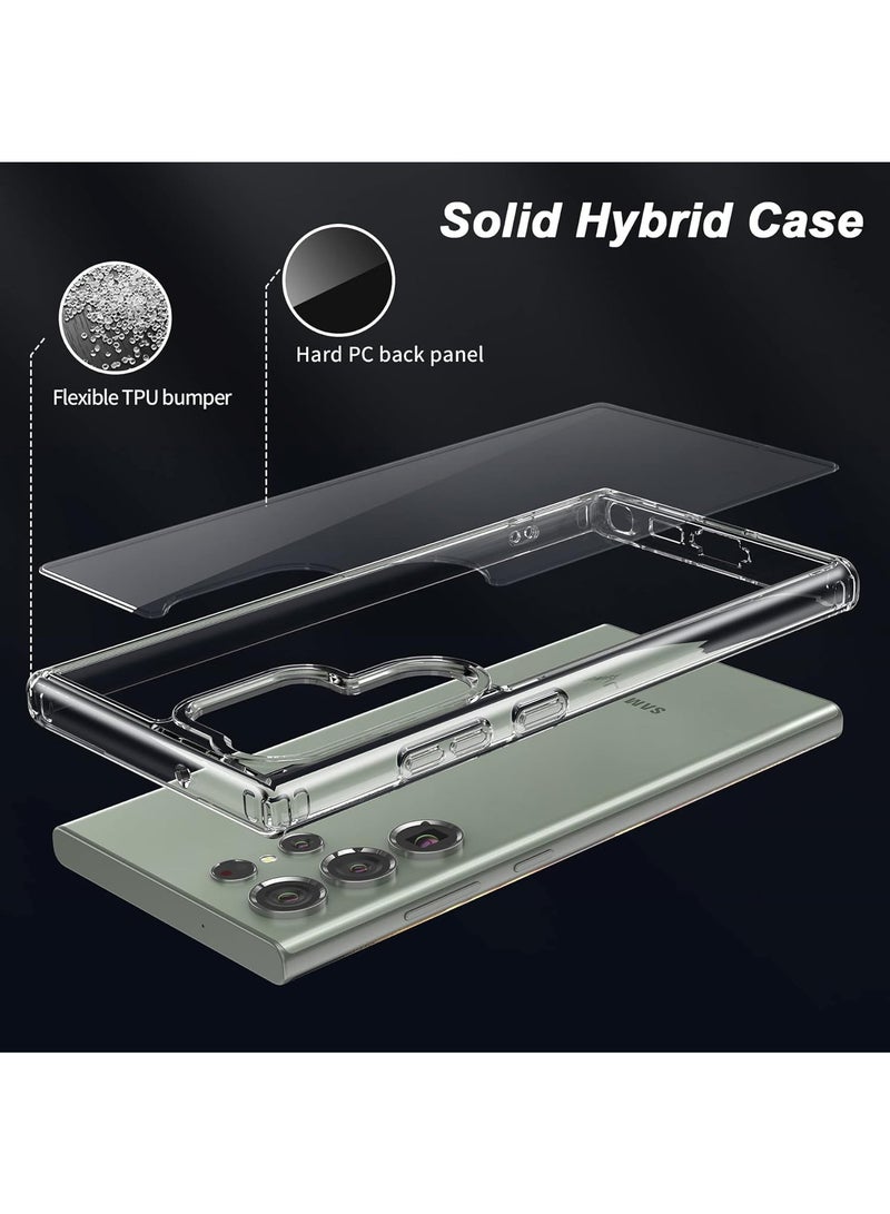 دبليو تيك جراب زاوية مضاد للصدمات لهاتف Samsung Galaxy S23 شفاف للغاية - Image 3