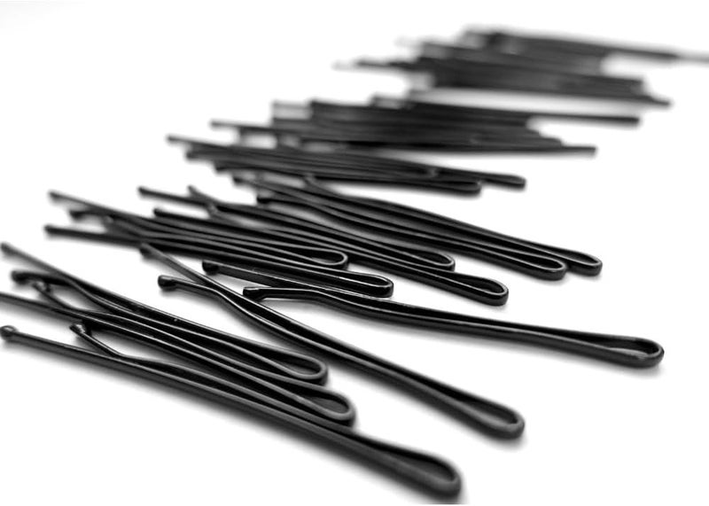 Glitters Hair Pins Set, 60 Pieces, Casual Basics Collection (Black) - Image 2