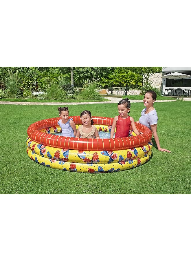 بست واي مسبح قابل للنفخ على شكل فراشة للأطفال الصغار، مقاس 1.68 متر × 38 سم - Image 2