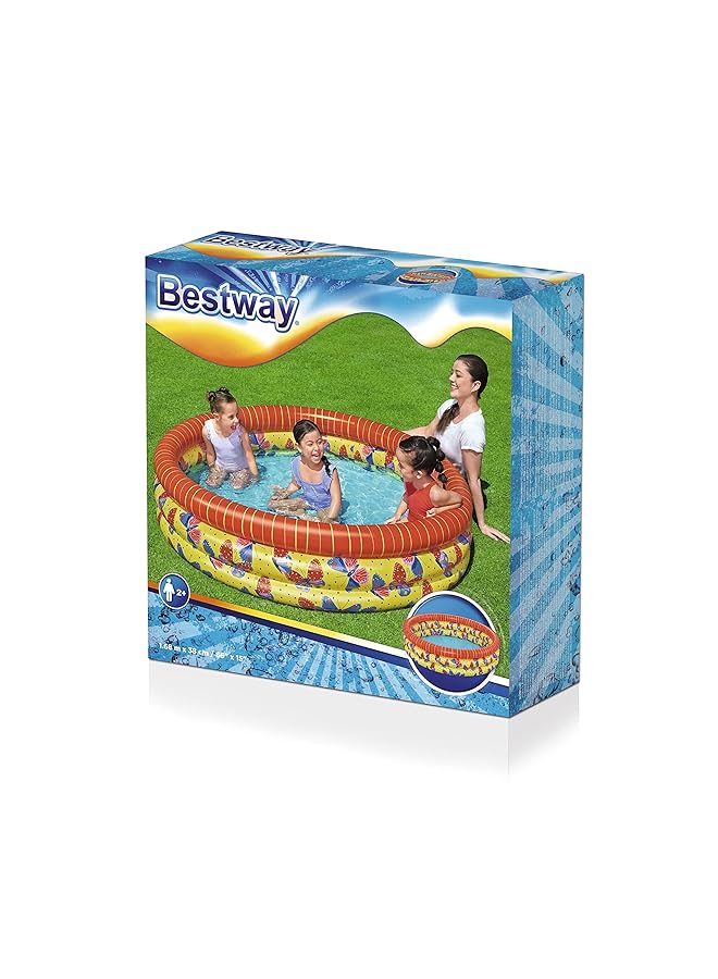 بست واي مسبح قابل للنفخ على شكل فراشة للأطفال الصغار، مقاس 1.68 متر × 38 سم - Image 3