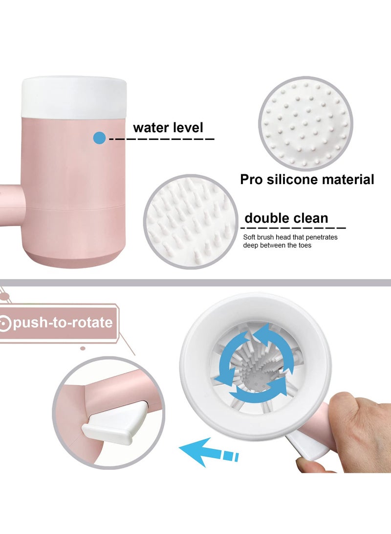 KASTWAVE Dog Paw Cleaner, Portable Paw Washing Cup for Dogs and Cats 360° Rotating Automatic Foot Wash for Cats and Dogs Puppy Foot Cleaner Cup for Dogs Pet Gift for Dog Owners - Image 2