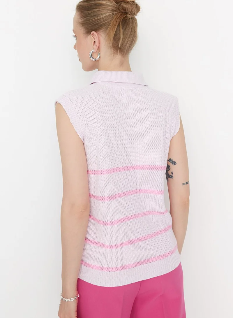 trendyol Zip Detail Knitted Sweater