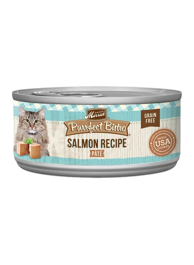 ميريك طعام القطط البالغة الرطب من ميريك بورفيكت بيسترو، خالي من الحبوب، معلب ناعم فاخر، غني بالبروتين، وصفة سمك السلمون - (عبوة من ٢٤ علبة) ٣ أونصات - Image 1