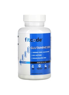 fitcode fitcode, Glutamine1000, 1,000 mg, 60 Capsules (500 mg per Capsule)  - Image 1