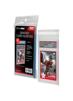 Ultra Pro - Psa Graded Card Slab Resealable Sleeves (100 Ct.) - Ultimate Collectible Sports Cards Protection, Trading Cards, & Graded Cards, Keep Valuable Card Slabs Clean & Safe Against Scratches  - Image 2