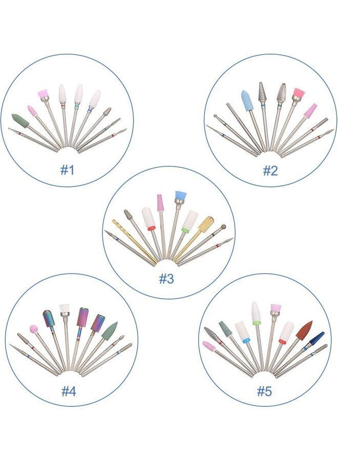 NIBEMINENT 10-Piece Pedicure and Manicure Replacement Drill Bits Multicolour - Image 4