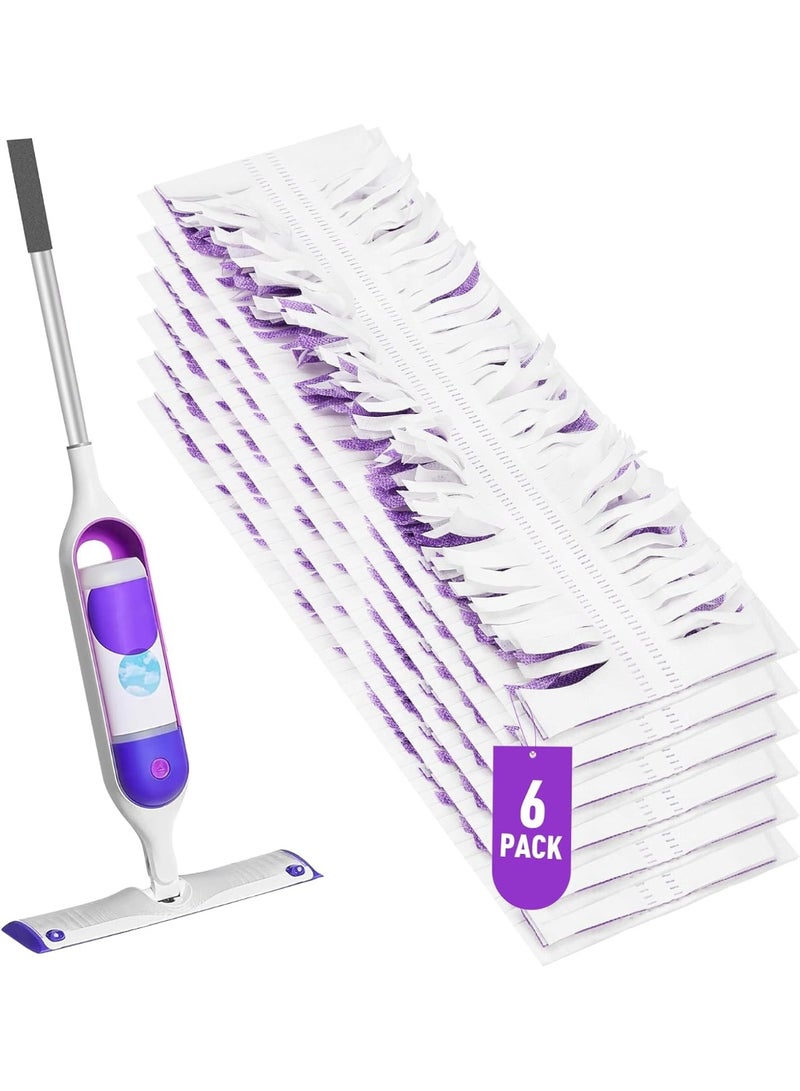 سيوسي 6 عبوات من مناديل Swiffer Power Mop – عبوات قابلة للتصرف لتنظيف الأرضيات بالماء لـ Swiffer Power Mop، مناديل فائقة الامتصاص لتنظيف الأرضيات، متوافقة مع طرازات Swiffer WetJet و Power Mop - Image 1