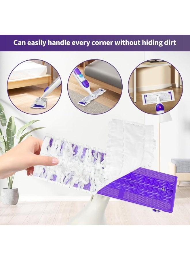 سيوسي 6 عبوات من مناديل Swiffer Power Mop – عبوات قابلة للتصرف لتنظيف الأرضيات بالماء لـ Swiffer Power Mop، مناديل فائقة الامتصاص لتنظيف الأرضيات، متوافقة مع طرازات Swiffer WetJet و Power Mop - Image 5