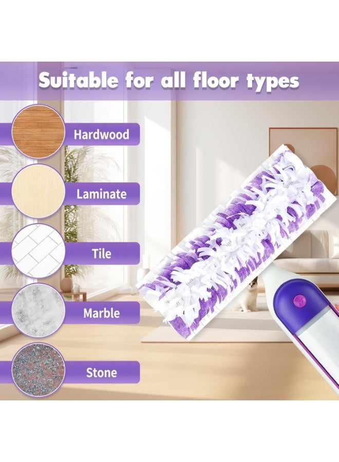 سيوسي 6 عبوات من مناديل Swiffer Power Mop – عبوات قابلة للتصرف لتنظيف الأرضيات بالماء لـ Swiffer Power Mop، مناديل فائقة الامتصاص لتنظيف الأرضيات، متوافقة مع طرازات Swiffer WetJet و Power Mop - Image 4