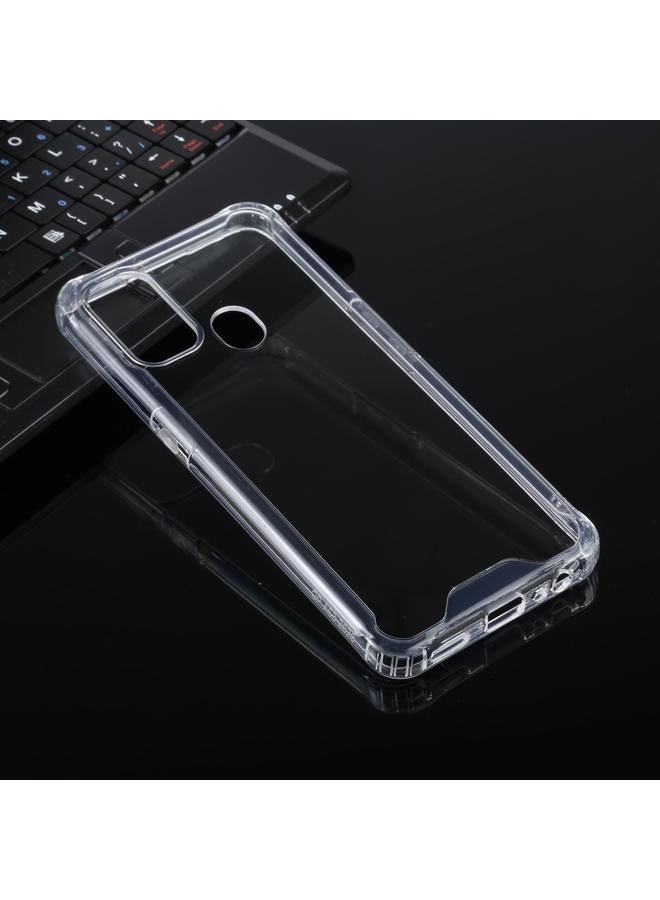 S-TOP Case For OPPO A53 / A32 Four-corner Shockproof Transparent TPU + PC Protective Case - Image 1