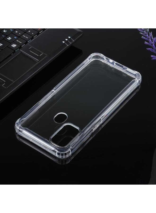 S-TOP Case For OPPO A53 / A32 Four-corner Shockproof Transparent TPU + PC Protective Case - Image 3