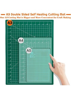 Generic Self Healing Sewing Mat, 12inch x 18inch Rotary Cutting Mat Double Sided 5-Ply Craft Cutting Board for Sewing Crafts Hobby Fabric Precision Scrapbooking Project  - Image 2