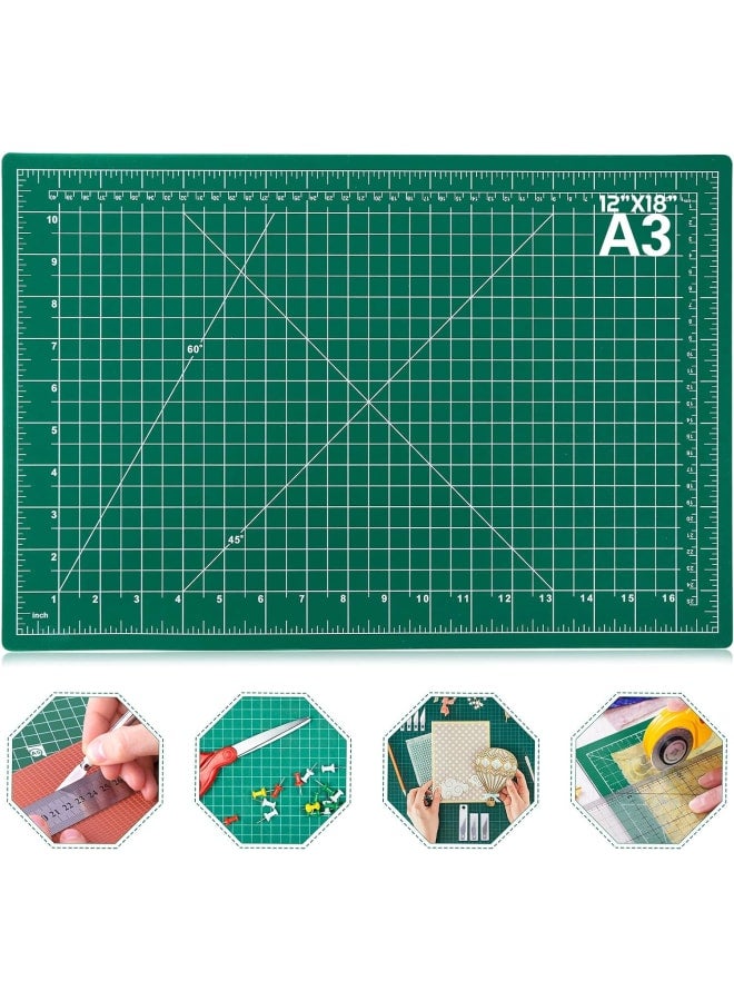 Self Healing Sewing Mat, 12inch x 18inch Rotary Cutting Mat Double Sided 5-Ply Craft Cutting Board for Sewing Crafts Hobby Fabric Precision Scrapbooking Project - Image 1