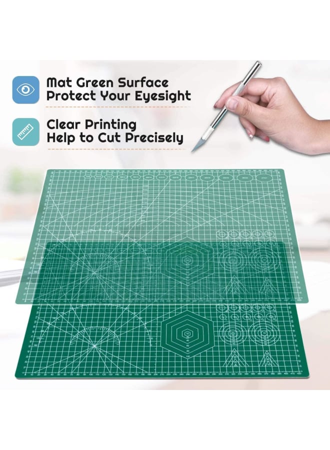 Self Healing Sewing Mat, 12inch x 18inch Rotary Cutting Mat Double Sided 5-Ply Craft Cutting Board for Sewing Crafts Hobby Fabric Precision Scrapbooking Project - Image 4