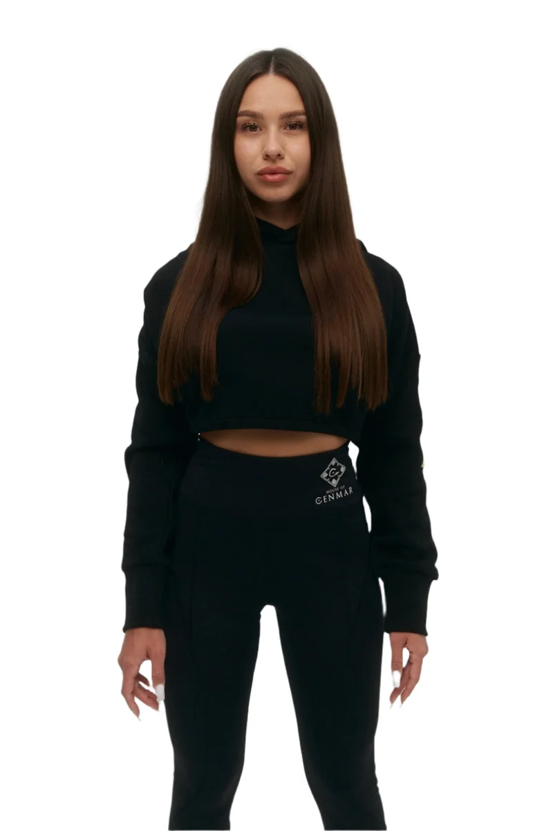 هاوس اوف سينمار Black leggings with logo print