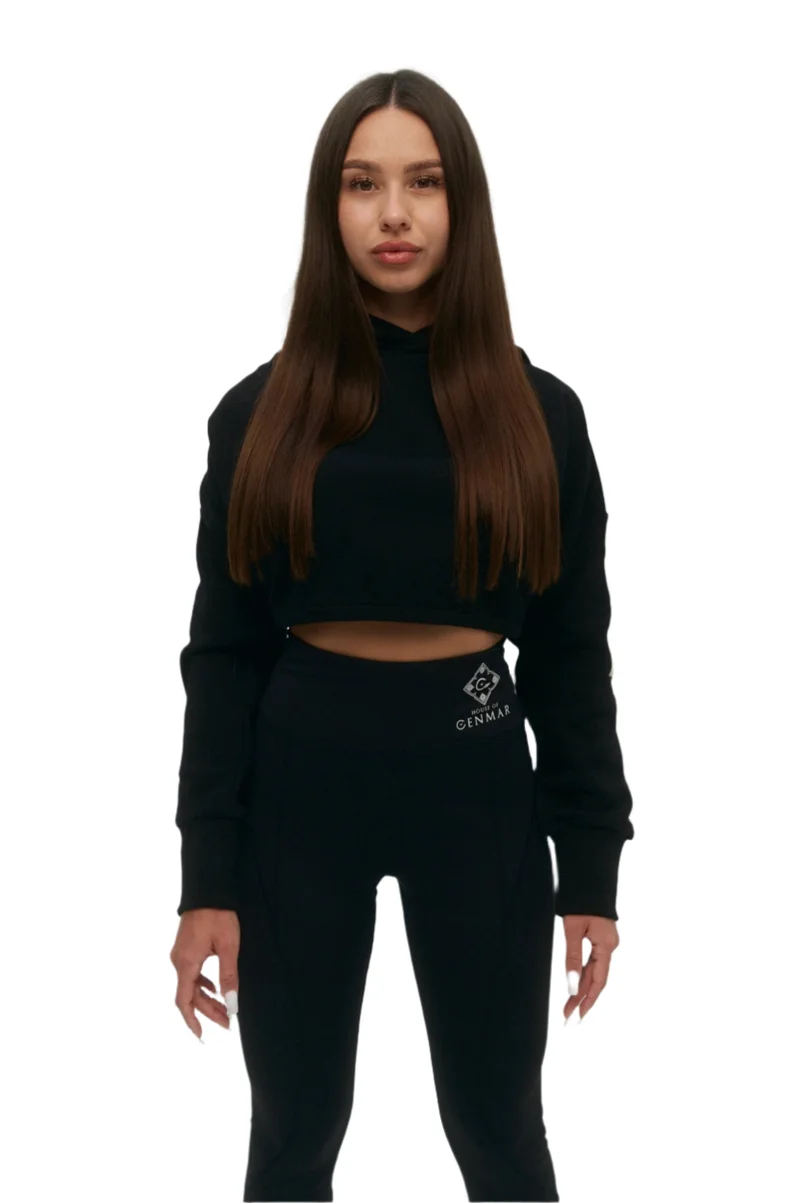 هاوس اوف سينمار Black leggings with logo print