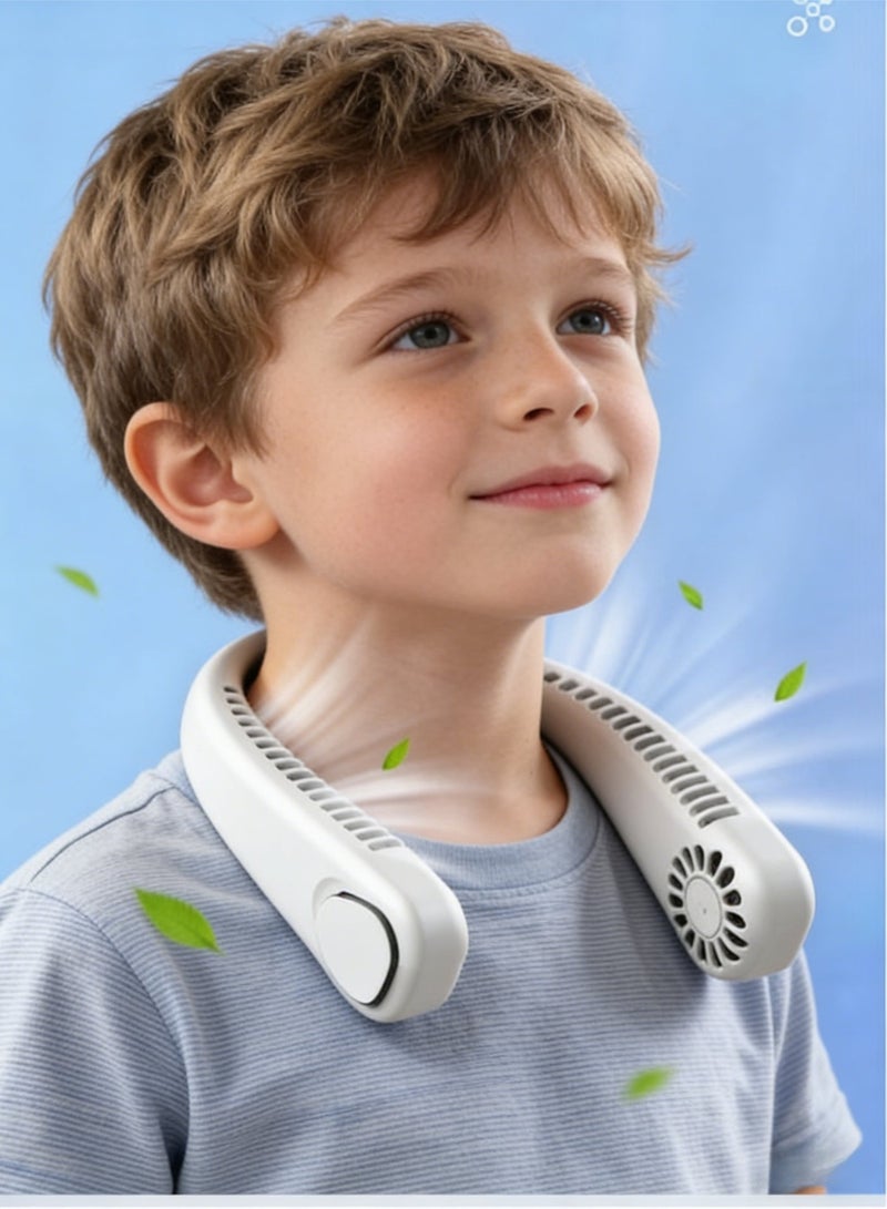 Portable Hands-Free Bladeless Neck Fan –  Rechargeable, 360° Cooling with 3 Speeds, Ultra-Quiet, for Sports, Travel, Office, Outdoor Use - Image 1