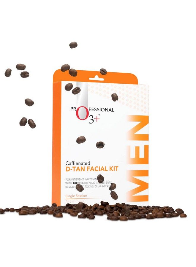 O3+ Caffeinated Dtan Facial Kit For Intensive Whitening Remove Dirt Toxins Oil And Sweat Single Session For All Skin Types - Image 1