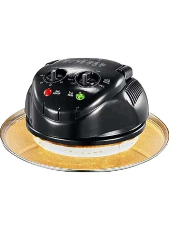 Tradeo 800W Air Fryer Lid for 6L Pressure Cooker, Adjustable Timer & Temperature Control, Black Finish - Image 1