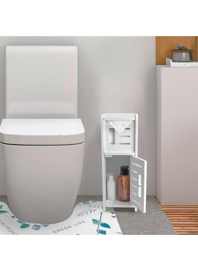 TPGP Toilet Roll Holder, Chrome Toilet Roll Holder Behind Toilet Cabinet Storage Toilet Roll Holder with Toilet Roll Holder Insert - Image 3