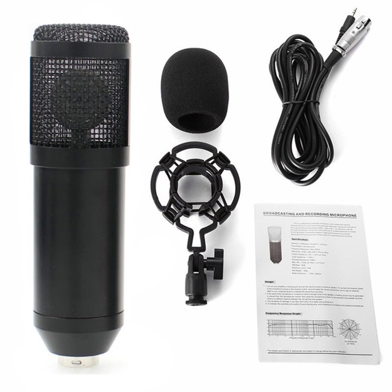 Bm-800 Mobile Phone Computer Network Karaoke Microphone V8 Sound Card Nb35 Anti-Spray Net Mike E Wind Bracket Set - Image 1