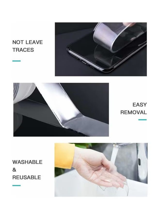 Double Sided Nano Adhesive Tape Clear 1x3x3