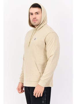 Adidas Men Sportswear Fit Long Sleeves Outdoor Hooded Sweatshirt, Khaki  - Image 3
