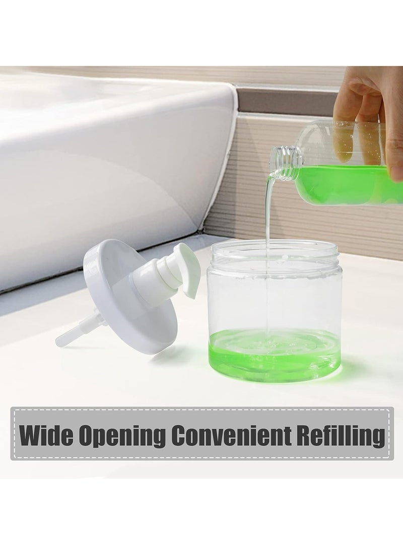 Oasisgalore 2 Pcs 500ml Bathroom Soap Dispenser Refillable Lotion Shampoo Body Wash Holder Travel Dispenser Empty Pump Bottle  - Image 4