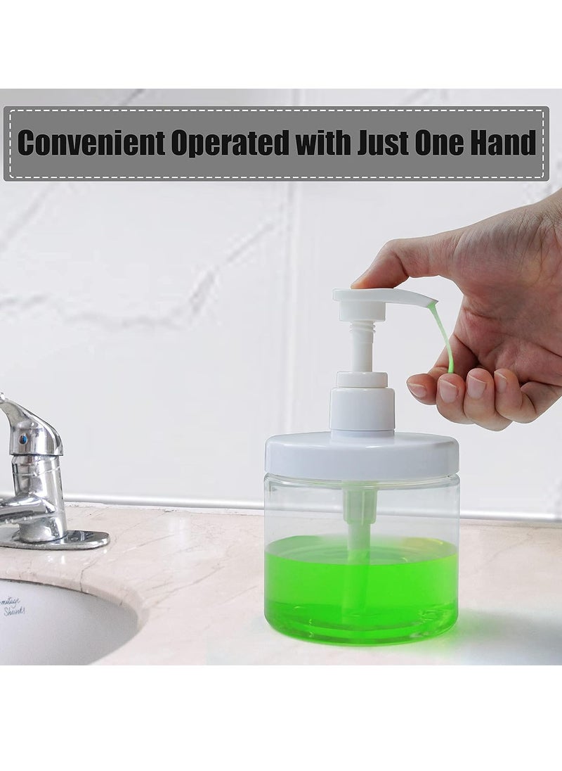 Oasisgalore 2 Pcs 500ml Bathroom Soap Dispenser Refillable Lotion Shampoo Body Wash Holder Travel Dispenser Empty Pump Bottle  - Image 5