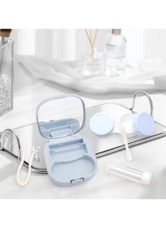 Oasisgalore Portable Contact Lens Case with Mirror and Accessories – Leakproof Travel Kit (Blue)  - Image 4