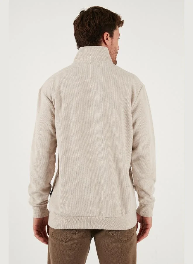 Buratti  Buratti Cotton Regular Fit Half Zipper Stand Collar 2-Pack Sweater Men's SWEATER 456112S2 for Men | Best Price UAE