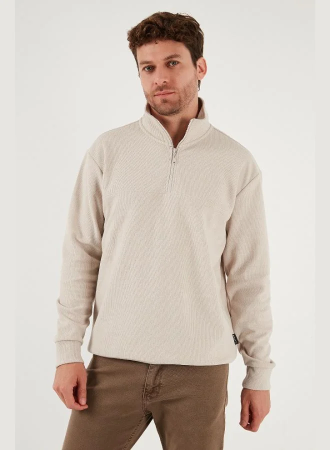 Buratti  Buratti Cotton Regular Fit Half Zipper Stand Collar 2-Pack Sweater Men's SWEATER 456112S2 for Men | Best Price UAE