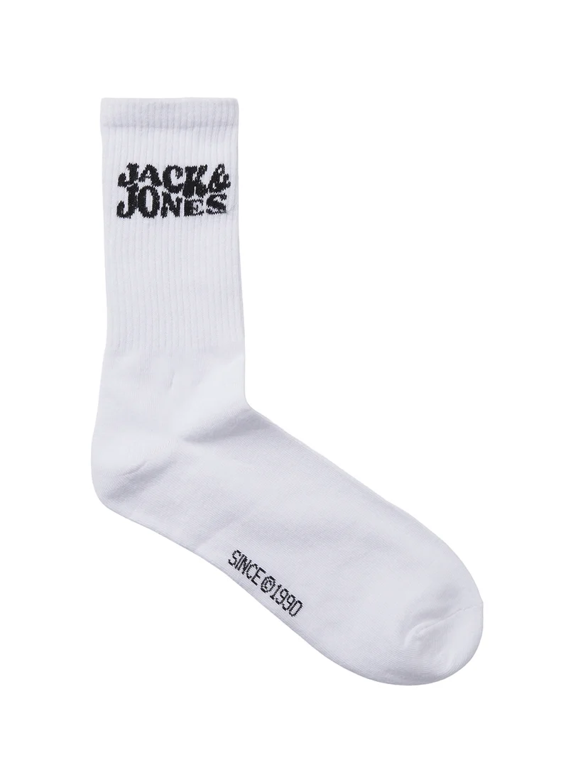 جاك اند جونز 3 Pack Printed Crew Socks
