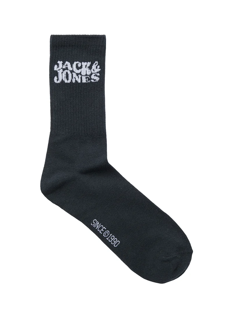 جاك اند جونز 3 Pack Printed Crew Socks