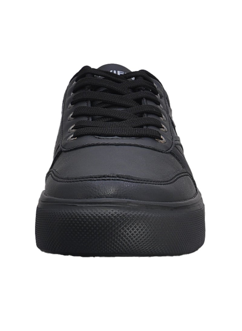 Sky View - Athlesiure Men's Classic Low Top Shoes Fashion Sneaker with Soft Insole Causal Dress Shoes for Men Comfortable Walking Skate Shoes All Black - Image 1