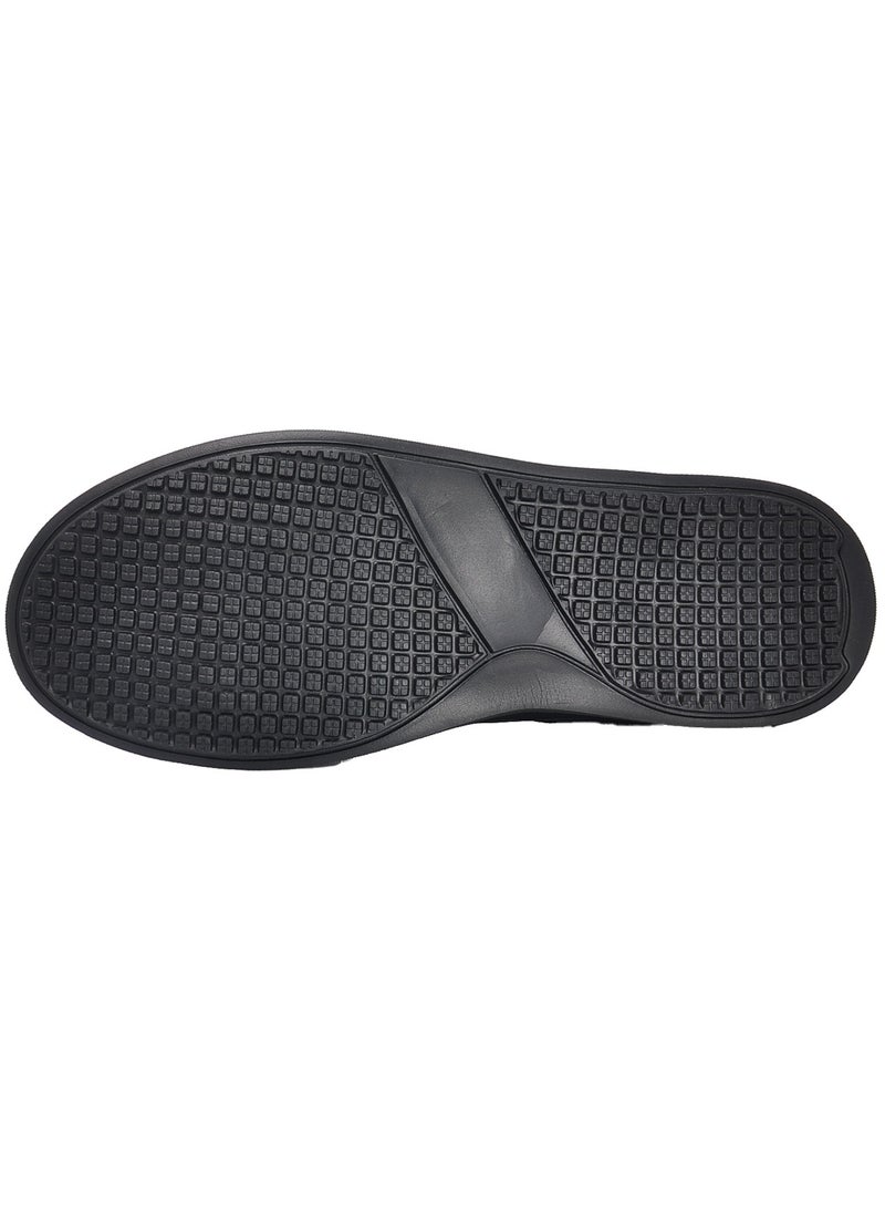 Sky View - Athlesiure Men's Classic Low Top Shoes Fashion Sneaker with Soft Insole Causal Dress Shoes for Men Comfortable Walking Skate Shoes All Black - Image 1