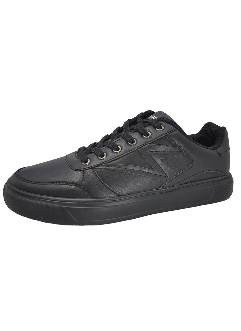 Sky View - Athlesiure Men's Classic Low Top Shoes Fashion Sneaker with Soft Insole Causal Dress Shoes for Men Comfortable Walking Skate Shoes All Black - Image 1