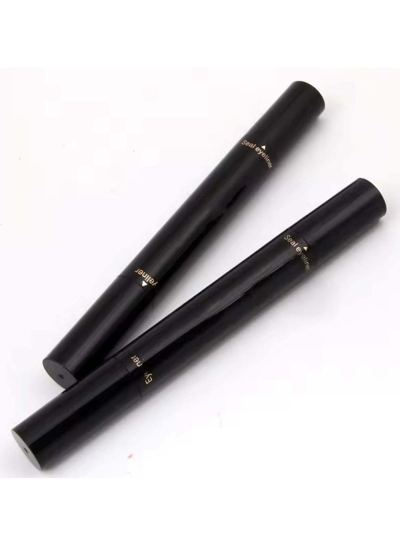 Huitich 2-in-1 Black Matte Liquid Eyeliner Stamp Black - Image 3