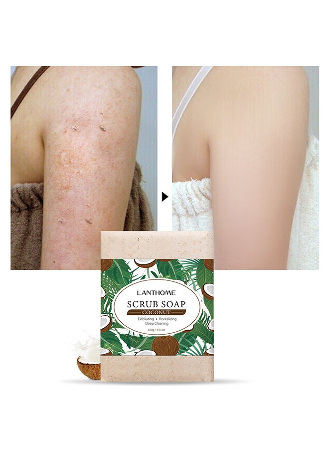 لانثوم صابون مقشر للوجه، صابون مقشر للوجه والجسم 100 جرام - Image 4