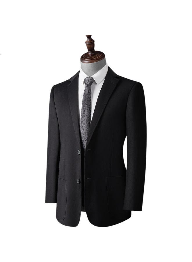 FIRS Shanshan Men'S Suit, Four-Season Style, Lightweight, Breathable, Crisp, Slim-Fit, Notch Lapel, Commuter Work Jacket - Image 2