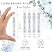 Hollowfly 120 Count Wedding Mini Bubble for a Wedding Wands Bulk Heart Bubble Wand for Guests Send Off Adults Party Supplies Valentine Anniversaries Celebration Blue Flower - Image 4