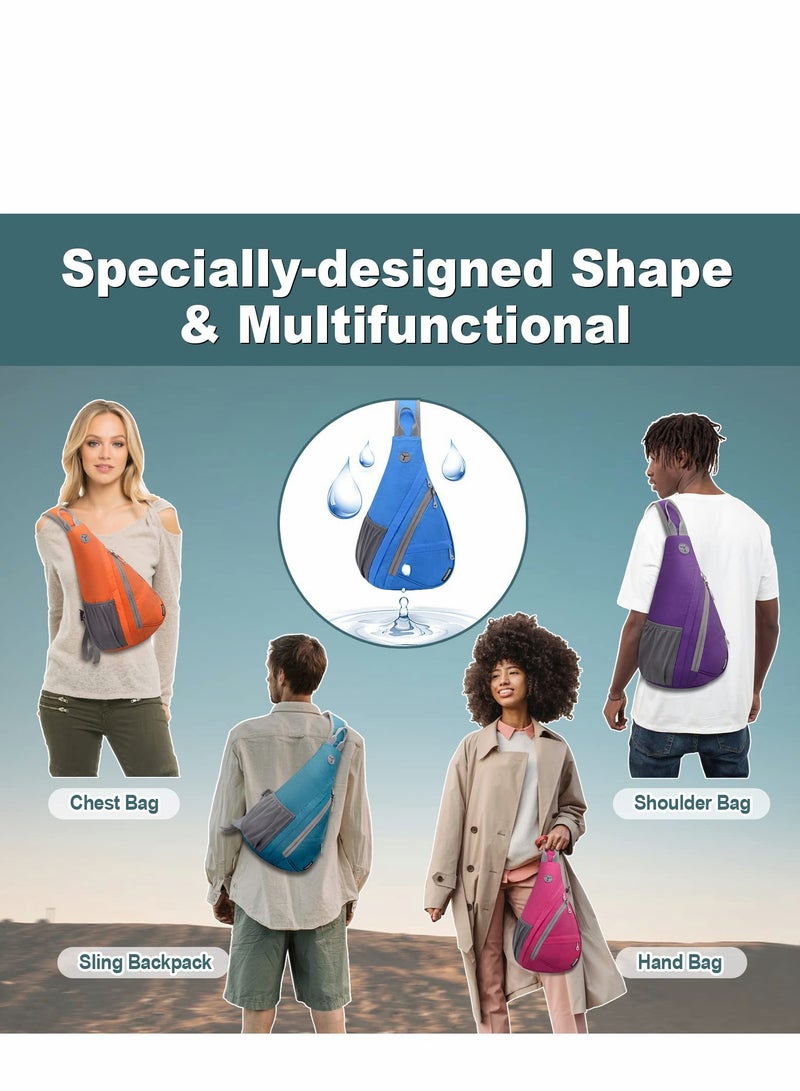 Versatile Sling Bag for Men & Women - Crossbody Backpack with Hidden Earphone Hole for Hiking & Daily Use - Image 2