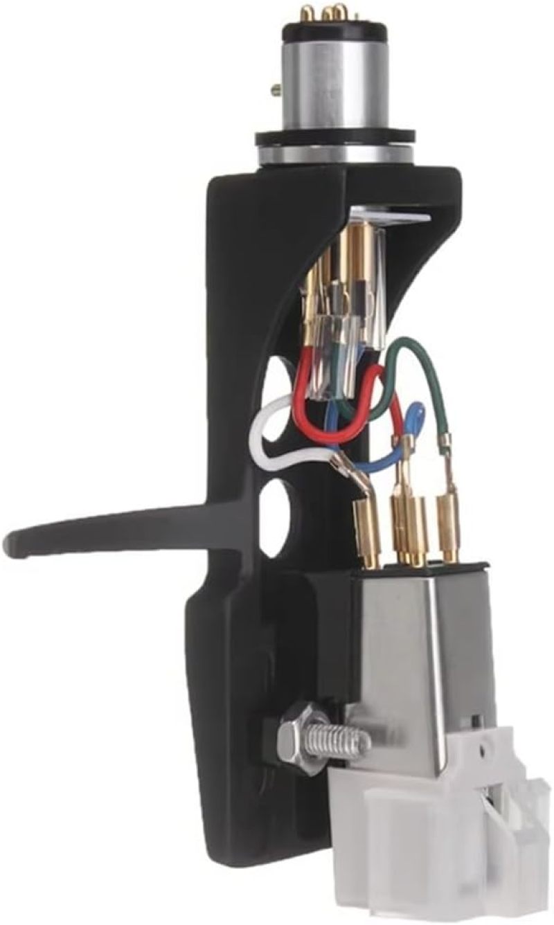 Universal 1/2 Inch Mount Turntable Headshell - Durable Aluminum Alloy Conical Stylus Cartridge Kit for Professional Direct Drive Turntables - Image 3