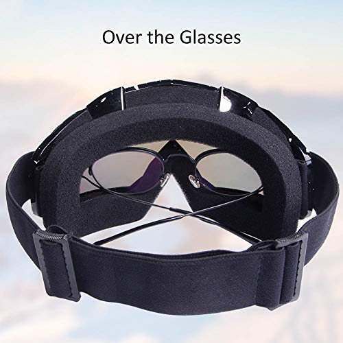 YOHOG Dirt Bike & Motocross Goggles - Anti UV, Dustproof & Fog Resistant, Bendable, Color Lens (Black) - Image 5
