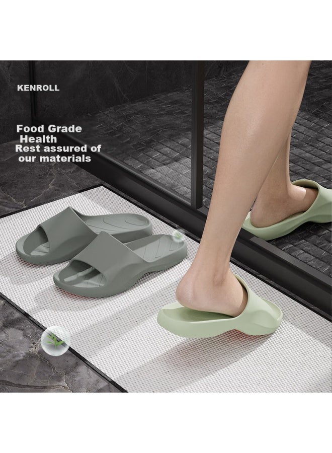 Kenroll Non-slip Slippers For Home Bathroom Lightweight Thick-soled Wide-toe Elderly Pregnant Women Four Seasons Cool Slippers - Image 2