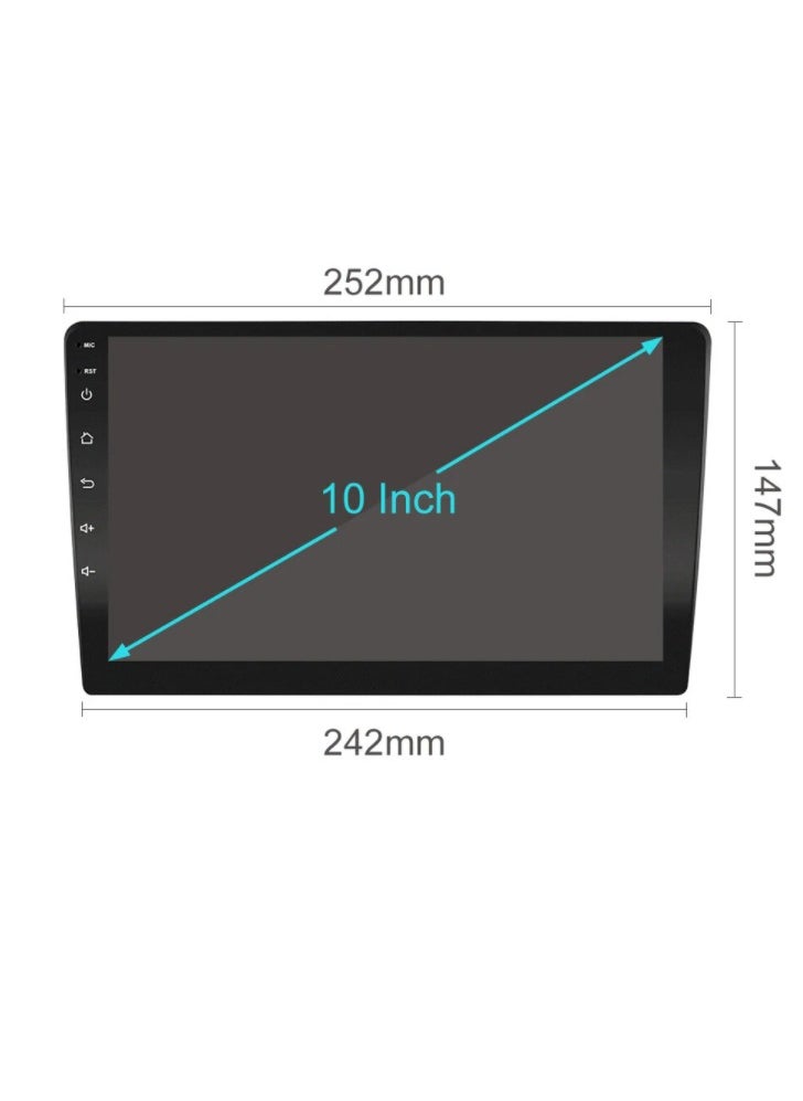 NBL - Android Music System For Car-10 inch, Car LCD Screen With iOS Android Mirror Link, 1080p OEM Head Unit BT/Wi-Fi/GPS/Handsfree Call 2GB RAM , 32GB storage - Image 1