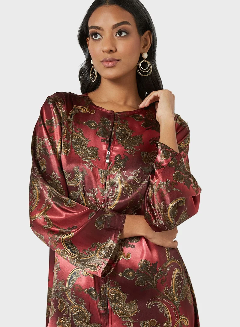 Coco Desert Paisley Print Maxi Dress