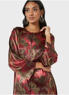 Coco Desert Printed Abaya Dress  - Image 3