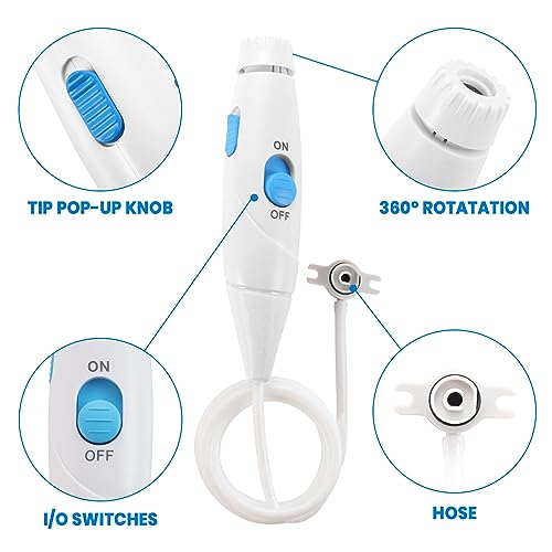 FreFeel Replacement Hose & Handle Parts for Waterpik Aquarius Water Flosser (WP-660 & WP-670 Series) - Image 3