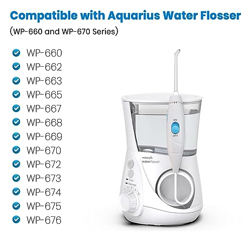 FreFeel Replacement Hose & Handle Parts for Waterpik Aquarius Water Flosser (WP-660 & WP-670 Series) - Image 2